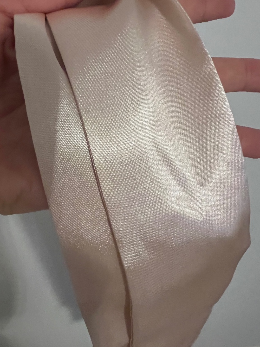 Blush pink sash belt
